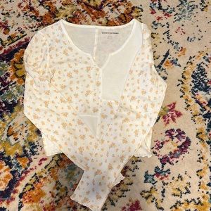 American eagle long sleeve crop top